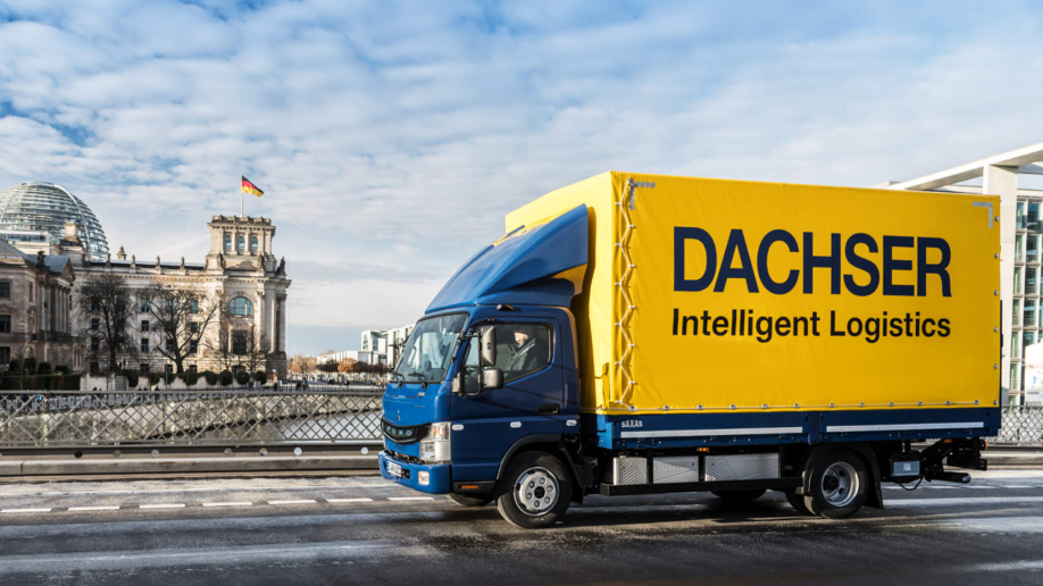 Unterwegs auf den Straßen von Berlin - der DACHSER FUSO eCanter Unterwegs auf den Straßen von Berlin - der DACHSER FUSO eCanter