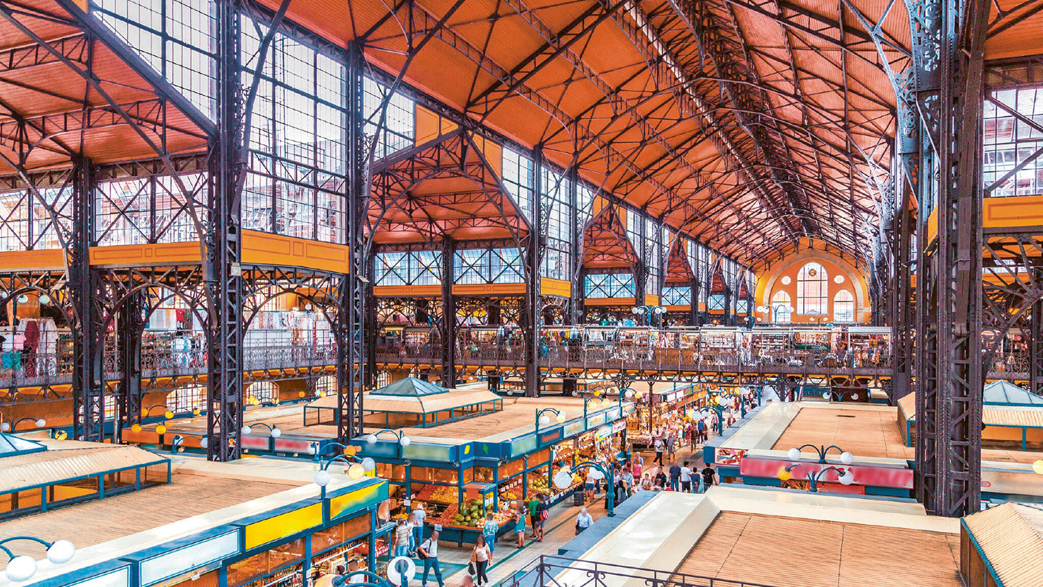 Klassisch schön: die Große Markthalle in Budapest