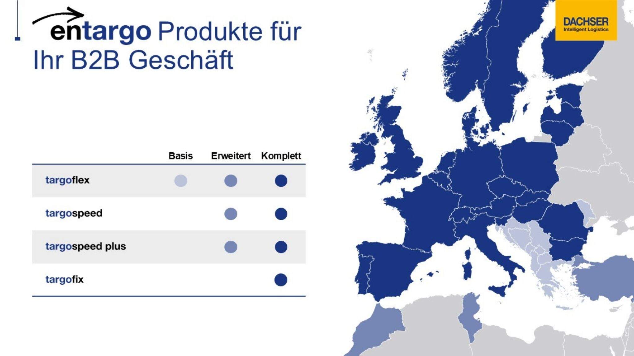 In diesen L&auml;ndern bieten wir Ihnen entargo.